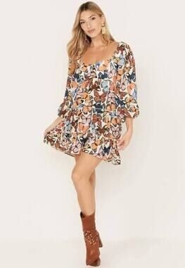 SHOW ME YOUR MUMU sz L Mandi Butterfly dress EUC